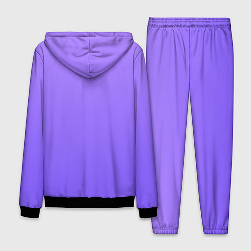 Мужской костюм Красивый фиолетовый светлый градиент / 3D-Черный – фото 2