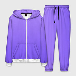 Костюм мужской Красивый фиолетовый светлый градиент, цвет: 3D-белый
