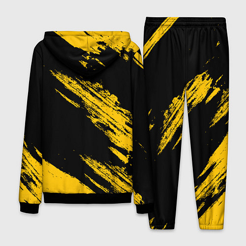 Мужской костюм BLACK AND YELLOW GRUNGE ГРАНЖ / 3D-Черный – фото 2