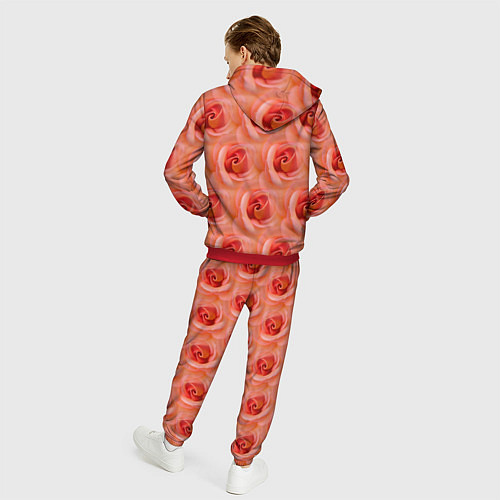 Мужской костюм Розы - цветы - паттерн / 3D-Красный – фото 4