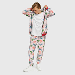 Костюм мужской Колибри и нежные цветы, цвет: 3D-красный — фото 2