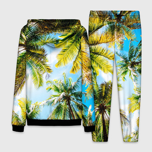 Мужской костюм Пальмы под солнцем / 3D-Черный – фото 2