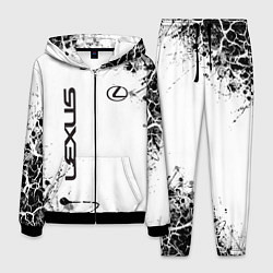 Костюм мужской Lexus texture Трещины, цвет: 3D-черный