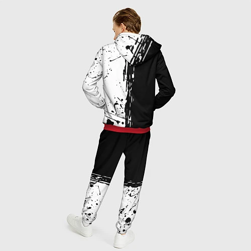 Мужской костюм Blink 182 БРЫЗГИ / 3D-Красный – фото 4