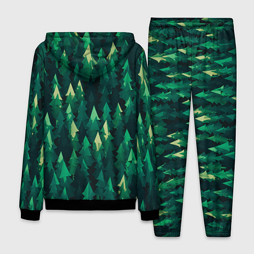 Мужской костюм Еловый лес spruce forest / 3D-Черный – фото 2