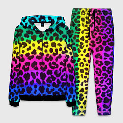 Костюм мужской Leopard Pattern Neon, цвет: 3D-черный