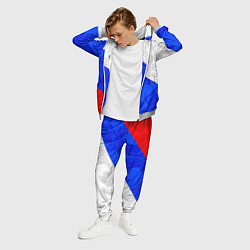 Костюм мужской RUSSIA - SPORTWEAR - ТРИКОЛОР, цвет: 3D-меланж — фото 2