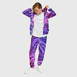 Костюм мужской Авангардный неоновый паттерн Мода Avant-garde neon, цвет: 3D-белый — фото 2