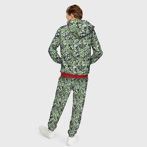 Мужской костюм Летний лесной камуфляж в зеленых тонах / 3D-Красный – фото 4