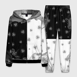 Костюм мужской РОССИЯ - ГЕРБ Огонь Паттерн, цвет: 3D-черный