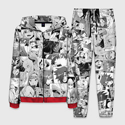 Костюм мужской Тяжёлый труд в подземелье pattern, цвет: 3D-красный