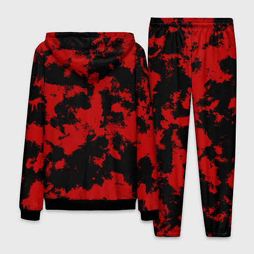 Мужской костюм Черно-красная абстракция / 3D-Черный – фото 2
