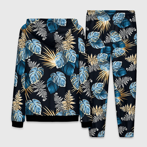 Мужской костюм Свет неоновых листьев / 3D-Черный – фото 2