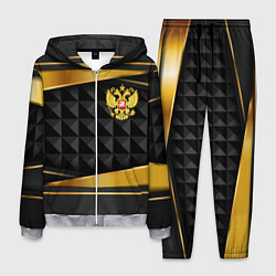 Костюм мужской Gold & black - Russia, цвет: 3D-меланж
