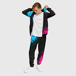 Костюм мужской Changan - neon gradient: надпись, символ, цвет: 3D-черный — фото 2