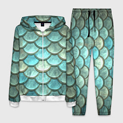 Костюм мужской Рыбья чешуя, цвет: 3D-белый