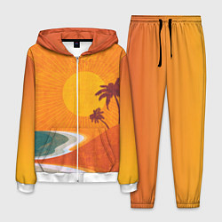 Мужской костюм Закат на побережье минимализм