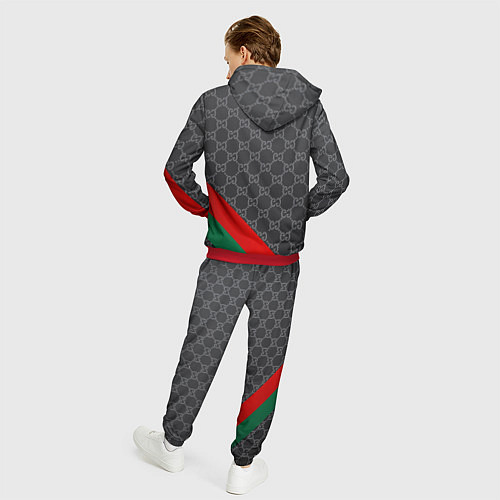 Мужской костюм В стиле gucci / 3D-Красный – фото 4