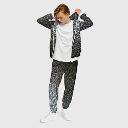 Костюм мужской Неровная металлическая поверхность, цвет: 3D-белый — фото 2