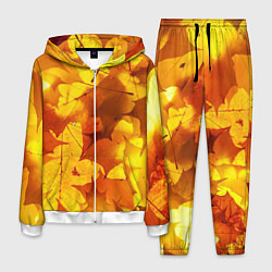 Костюм мужской Осенние золотые листья, цвет: 3D-белый