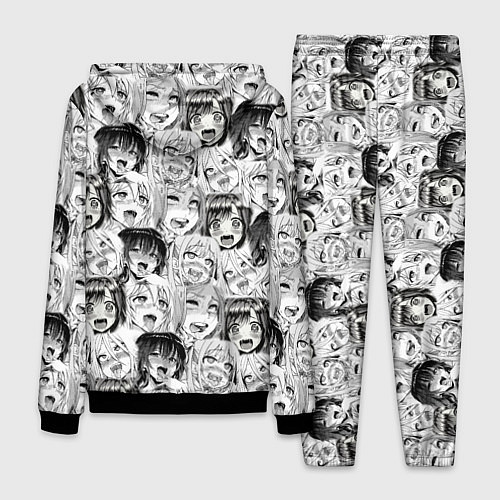 Мужской костюм Разные девушки Ахегао / 3D-Черный – фото 2