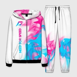 Костюм мужской Need for Speed neon gradient style: по-вертикали, цвет: 3D-черный