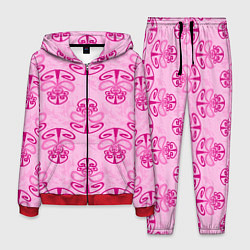 Костюм мужской Розовый орнамент, цвет: 3D-красный