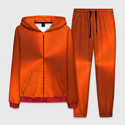 Костюм мужской Оранжевый волнообразный дисковый узор, цвет: 3D-красный