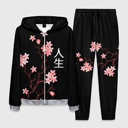 Костюм мужской Сакура, дерево жизни, цвет: 3D-меланж