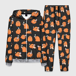 Костюм мужской Chainsaw Man - Почита паттерн, цвет: 3D-меланж