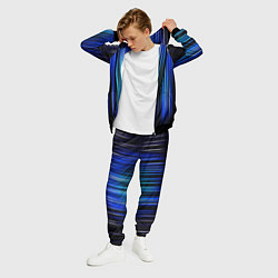 Костюм мужской Neon line stripes, цвет: 3D-черный — фото 2
