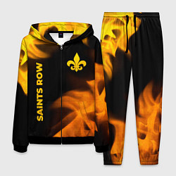 Костюм мужской Saints Row - gold gradient: надпись, символ, цвет: 3D-черный