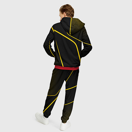 Мужской костюм Porsche - Gold line / 3D-Красный – фото 4