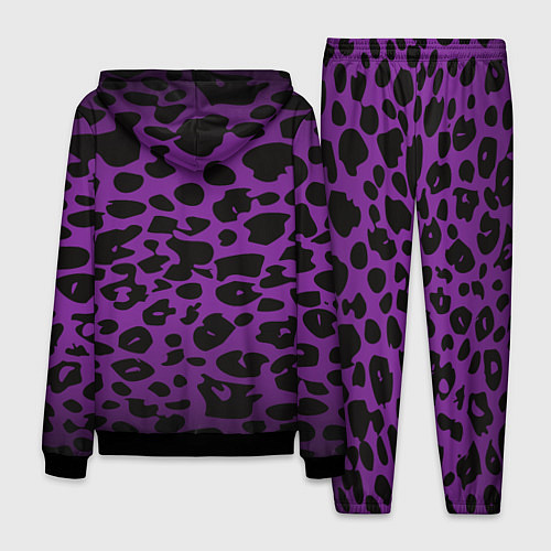 Мужской костюм Фиолетовый леопард / 3D-Черный – фото 2
