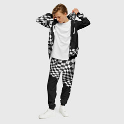 Костюм мужской Zotye racing flag, цвет: 3D-черный — фото 2