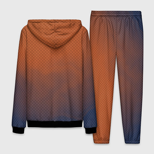 Мужской костюм Оранжево-синий дым - Хуф и Ся / 3D-Черный – фото 2