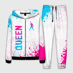 Костюм мужской Queen neon gradient style: надпись, символ, цвет: 3D-черный