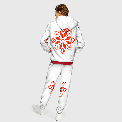 Мужской костюм Удмуртский узор / 3D-Красный – фото 4