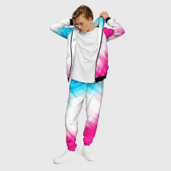 Костюм мужской Chery neon gradient style: надпись, символ, цвет: 3D-черный — фото 2