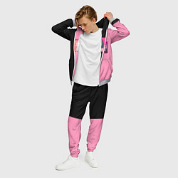 Костюм мужской Группа Black pink на черно-розовом фоне, цвет: 3D-меланж — фото 2