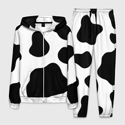 Костюм мужской Принт - пятна коровы, цвет: 3D-белый