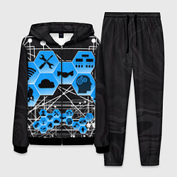 Костюм мужской Виртуальный мир, цвет: 3D-черный