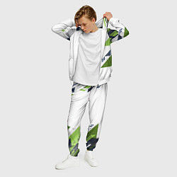 Костюм мужской Геометрическая абстракция вектор, цвет: 3D-белый — фото 2