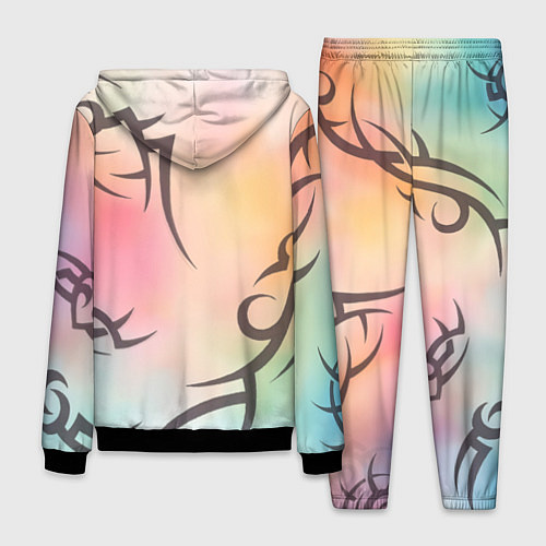 Мужской костюм Трайбл граффити / 3D-Черный – фото 2