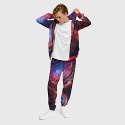 Костюм мужской Звездная космическая спираль, цвет: 3D-красный — фото 2