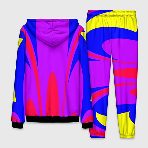 Мужской костюм Яркий цветной мотив / 3D-Черный – фото 2