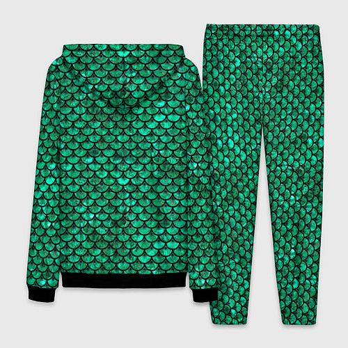 Мужской костюм Кожа изумрудного дракона / 3D-Черный – фото 2