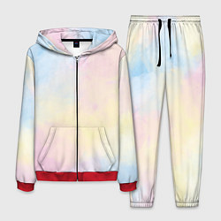 Костюм мужской Tie dye из сериала убийства в одном здании, цвет: 3D-красный