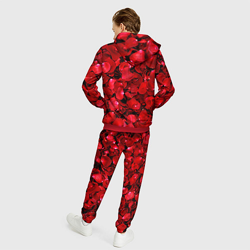 Мужской костюм Лепестки алых роз / 3D-Красный – фото 4