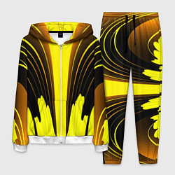 Костюм мужской Черно-желтые мотивы, цвет: 3D-белый